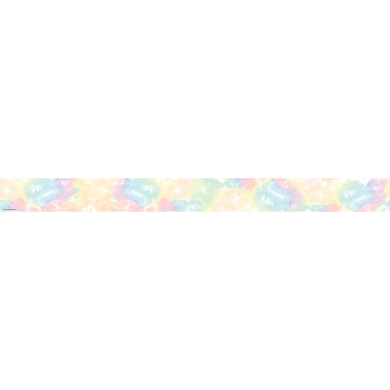 Teacher Created Resources Pastel Pop Tie-Dye Straight Border Trim, 2.92', 12/Pack, 6 Packs/Bundle (TCR8430-6)
