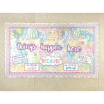 Teacher Created Resources Pastel Pop Tie-Dye Straight Border Trim, 2.92', 12/Pack, 6 Packs/Bundle (TCR8430-6)