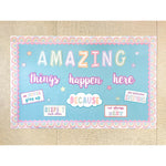 Teacher Created Resources Pastel Pop Rainbows Die-Cut Border Trim, 2.92', 12/Pack, 6 Packs/Bundle (TCR8431-6)