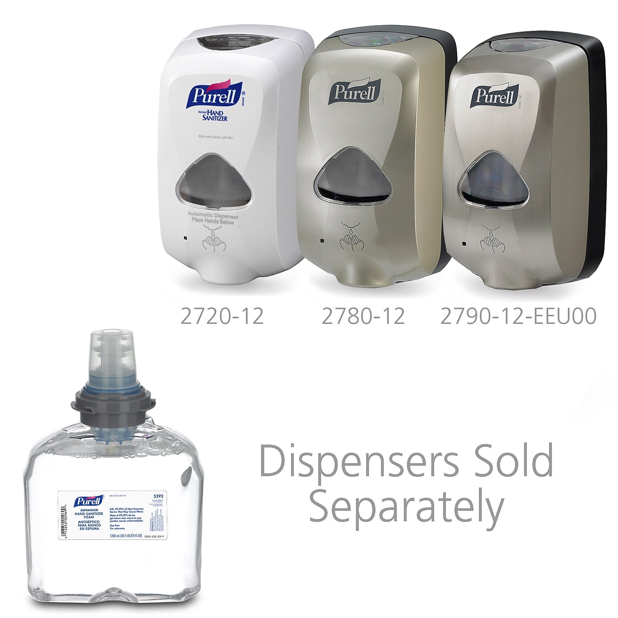 PURELL Advanced Hand Sanitizer Foam, 1200 mL (5392-02)