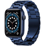 Worryfree Gadgets Stainless Steel Classic Wristband for Apple Watch Ultra, Blue, 49mm (LX05-BLU49)