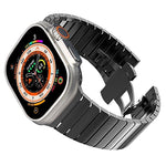 Worryfree Gadgets Stainless Steel Wristband for Apple Watch Ultra, Black, 49mm (LX06-BLK49)