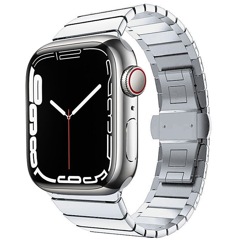 Worryfree Gadgets Stainless Steel Wristband for Apple Watch Ultra, Silver, 49mm (LX06-SLV49)