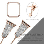 Worryfree Gadgets Metal Wristband with Bumper Case for Apple Watch, Rose Gold, 42mm (SD1618-RGD42)