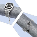 Worryfree Gadgets Metal Wristband with Bumper Case for Apple Watch, Silver, 42mm (SD1618-SLV42)