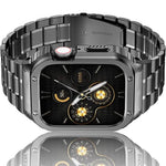 Worryfree Gadgets Uni-Body Metal Wristband for Apple Watch, Black, 45mm (WX157-BLK45)