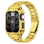 Worryfree Gadgets Uni-Body Metal Wristband for Apple Watch, Gold, 49mm (WX157-GLD49)