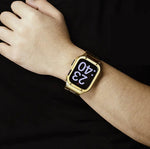 Worryfree Gadgets Uni-Body Metal Wristband for Apple Watch, Gold, 49mm (WX157-GLD49)