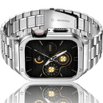 Worryfree Gadgets Uni-Body Metal Wristband for Apple Watch, Silver, 49mm (WX157-SLV49)