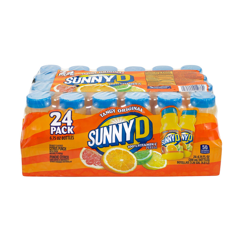 Sunny D Tangy Original Orange Flavored Citrus Punch, 6.75 oz., 24/Pack (01286)
