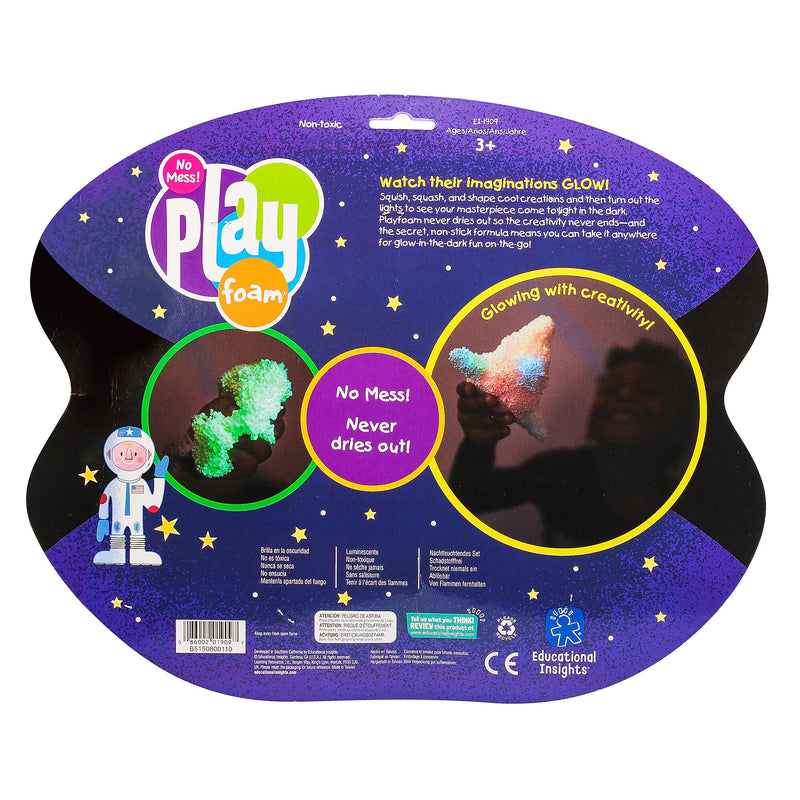 Educational Insights Playfoam Glow In The Dark, 8/Pack (1909)