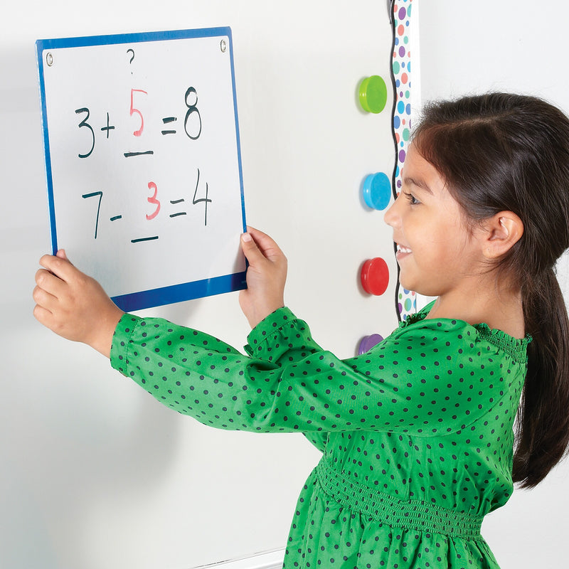 Learning Resources Magnetic Collaboration Boards Classroom Activity Boards, 4 Pieces (LER6370)