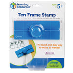 Learning Resources Ten Frame Stamps, 2.25” x 6”, Blue (LER6652)