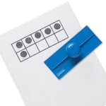 Learning Resources Ten Frame Stamps, 2.25” x 6”, Blue (LER6652)