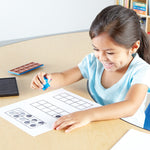 Learning Resources Ten Frame Stamps, 2.25” x 6”, Blue (LER6652)