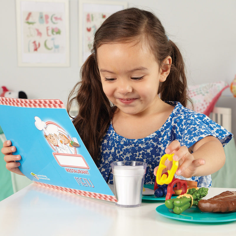 Learning Resources Serve It Up Play Restaurant Educational Games & Activites, Multicolor, (LER9089)