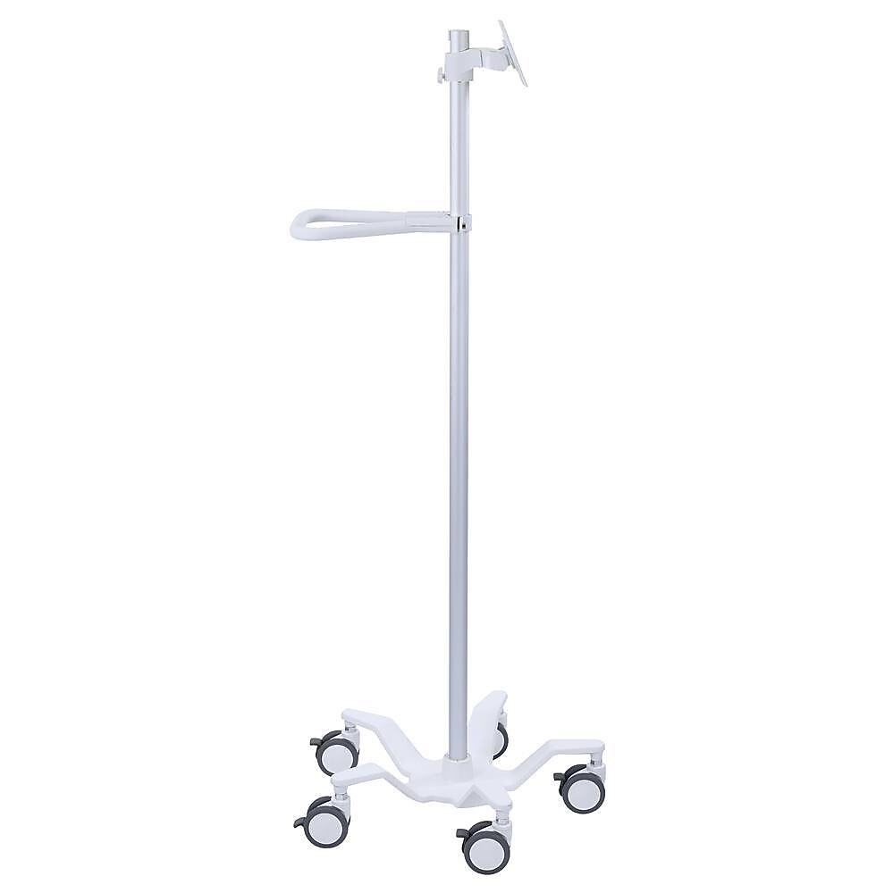 Ergotron StyleView Pole Cart, Up to 24" Monitor, Bright White (24-818-211)