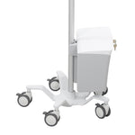 Ergotron StyleView Pole Cart, Up to 24" Monitor, Bright White (24-818-211)