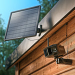 VOSKER V300 Outdoor Wired/Wireless Solar Security Camera, Black (V300-ULT-US)