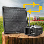 VOSKER V300 Outdoor Wired/Wireless Solar Security Camera, Black (V300-ULT-US)