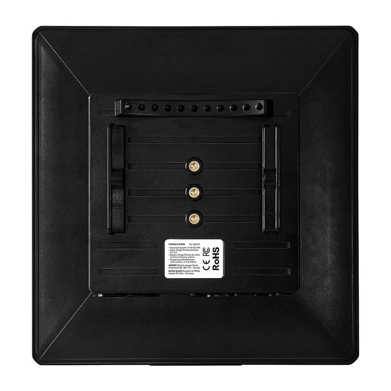 VOSKER Weatherproof Solar Power Bank, 10.24" x 10.63", 10 Watts, Black (V-PWRB)