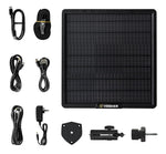 VOSKER Weatherproof Solar Power Bank, 10.24" x 10.63", 10 Watts, Black (V-PWRB)