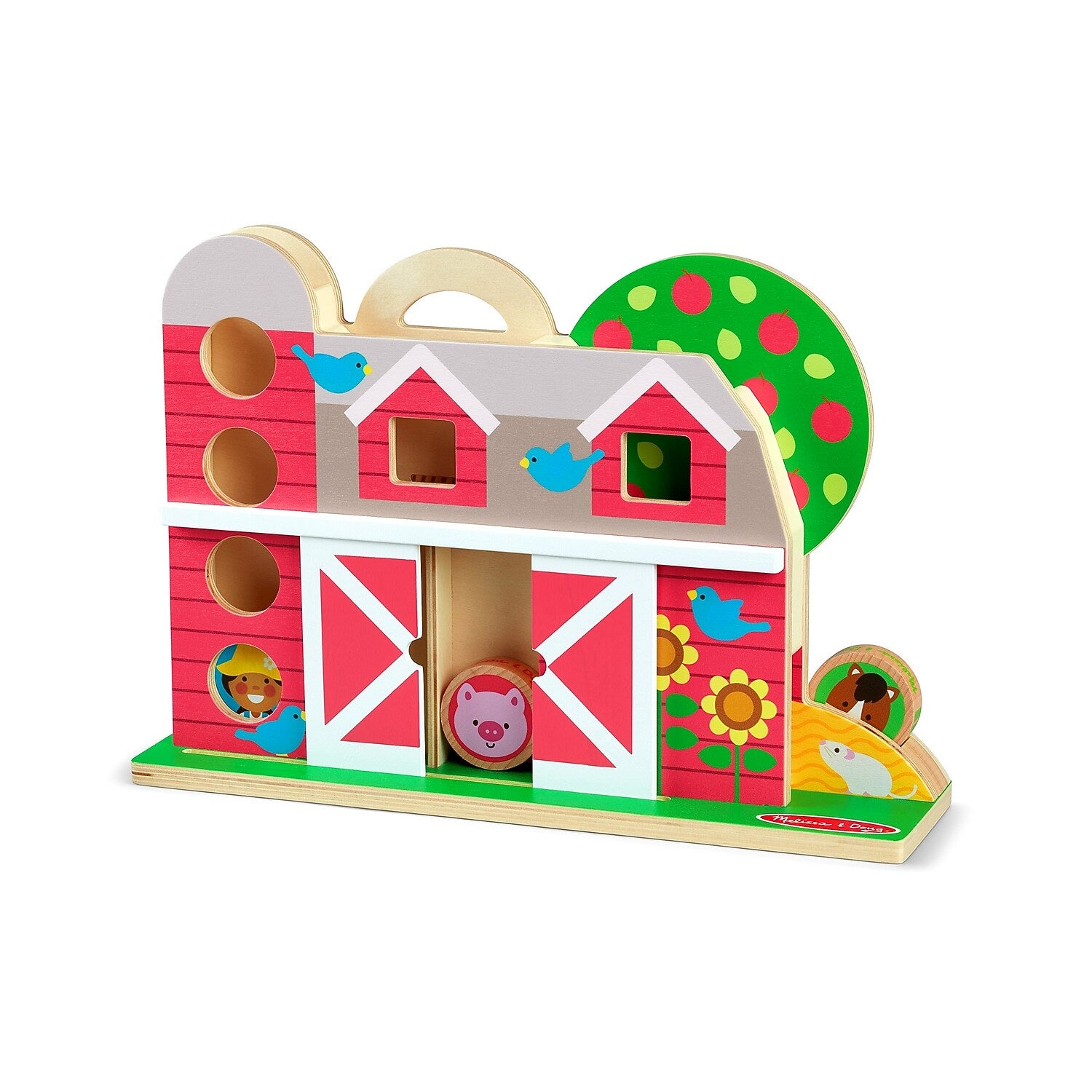 Melissa & Doug GO Tots Wooden Barnyard Tumble, 2/Pack (30740)