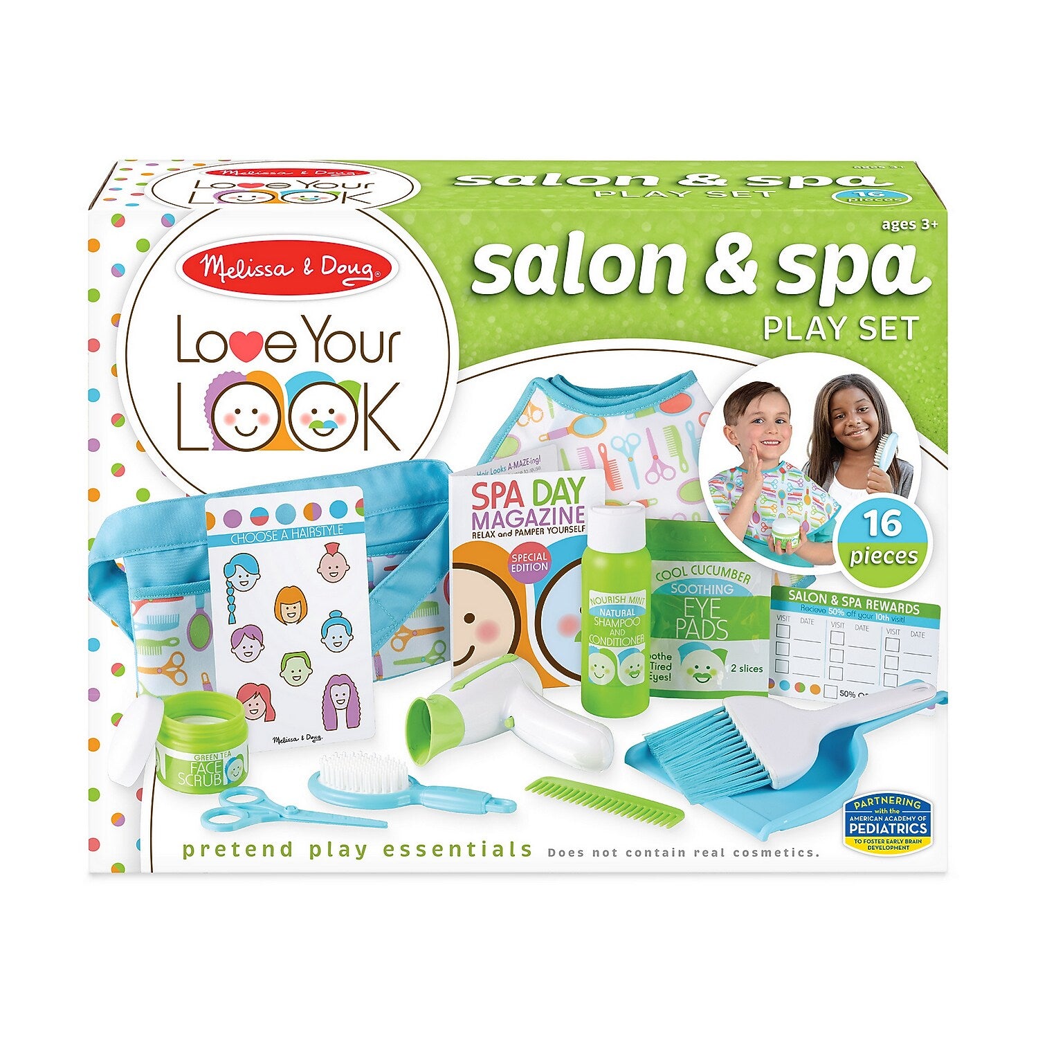 Melissa & Doug LOVE YOUR LOOK Salon & Spa Play Set, 6/Pack (31802)