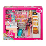 Mattel Barbie Doll and Supermarket Playset, 3/Pack (FRP01)