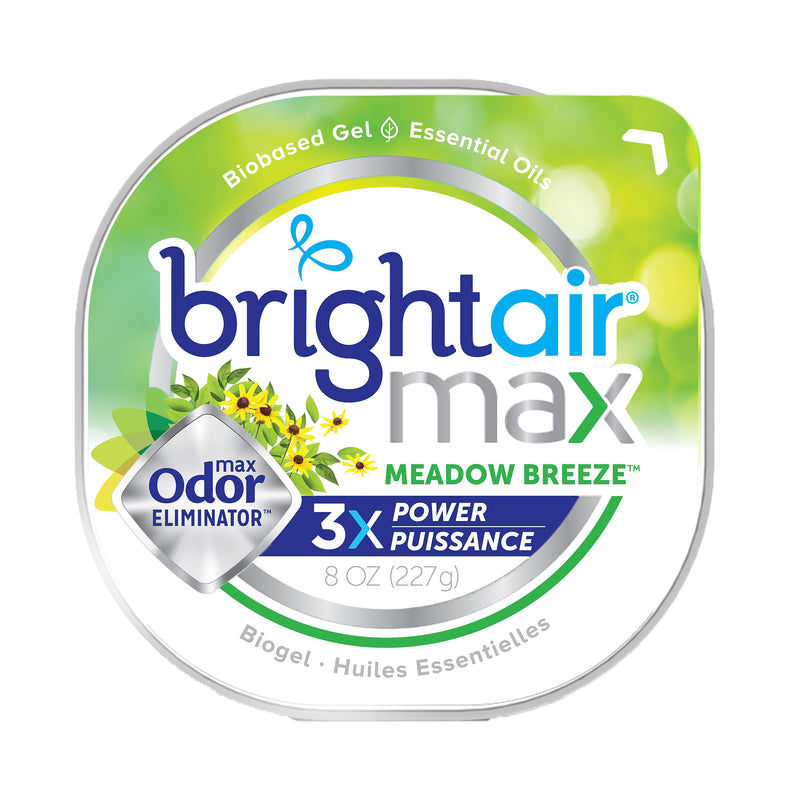 Bright Air® Max Odor Eliminator Air Freshener, Meadow Breeze, 8 oz (900438)