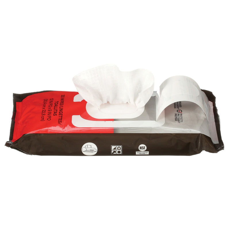 Scotch-Brite Stainless Steel Hood Degreaser Wipes, 30/Pack, 6 Packs/Case (SS-WIPES)