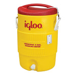 Igloo Plastic Rugged Duty Beverage Cooler with Spigot, Yellow/Red (385-451)