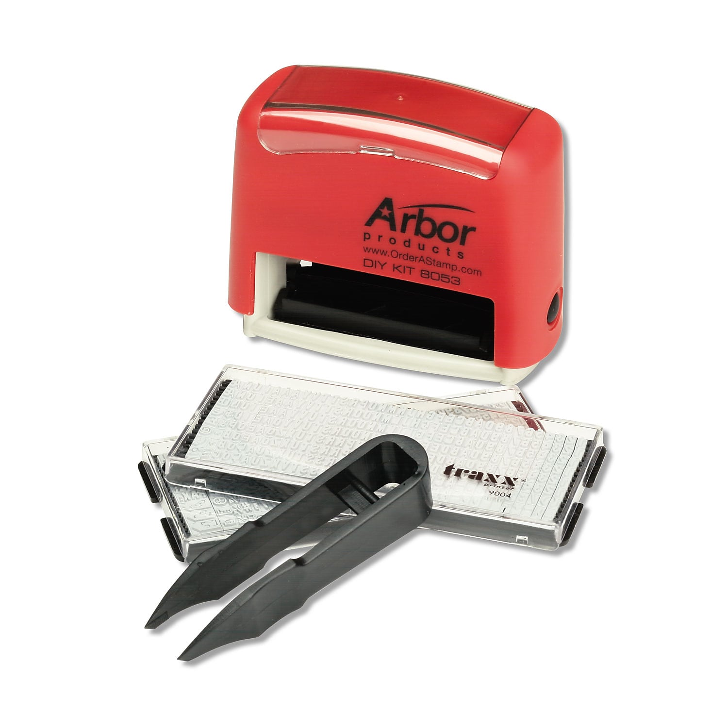 AbilityOne Skillcraft Rectangle Stamp Set, Kit, Black Ink (7520-00-264-3718)