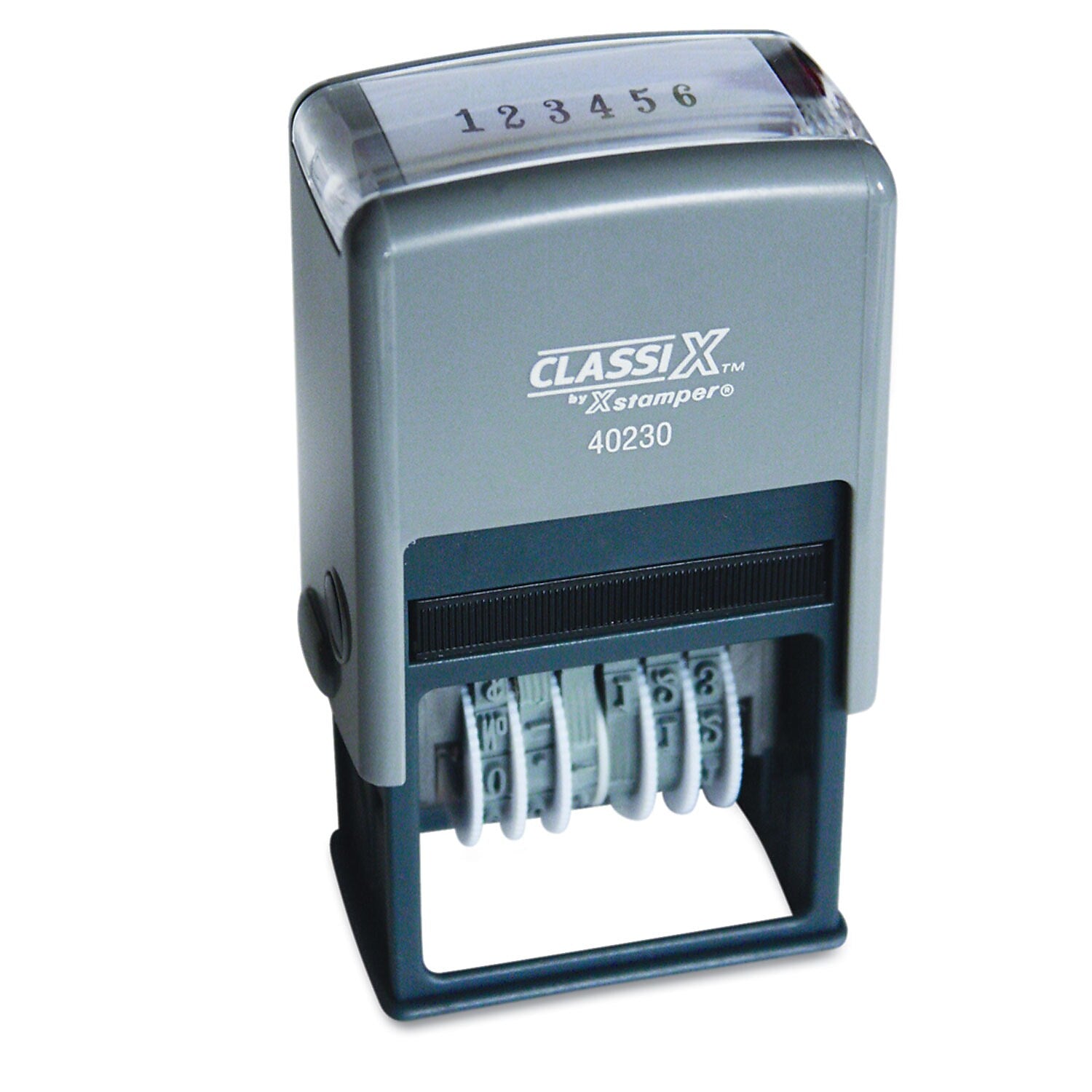 AbilityOne Skillcraft Rectangle Numbering Machine Stamp, Black Ink (7520-01-207-4151)