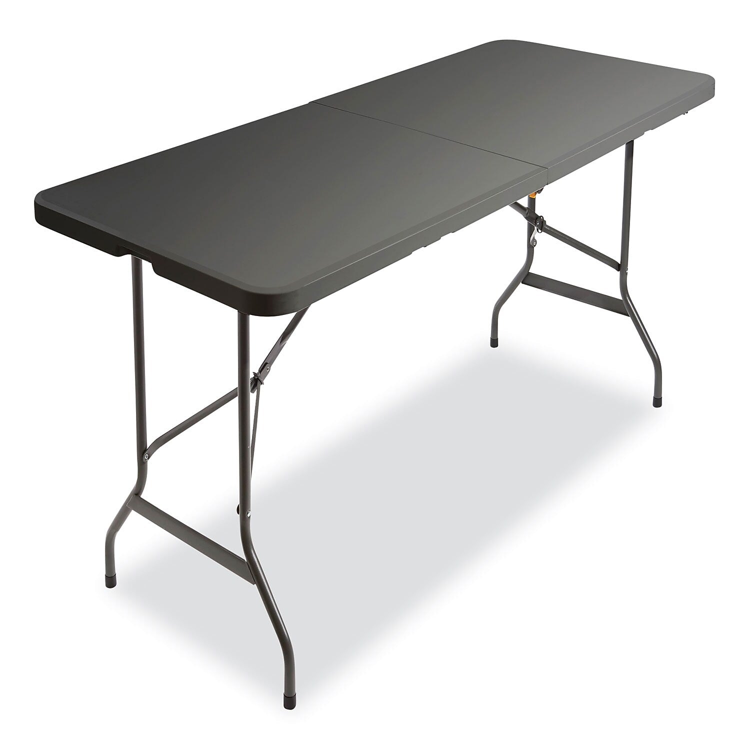 AbilityOne SKILCRAFT 30"W x 60"D Folding Table, Charcoal Gray (7110-01-702-5670)