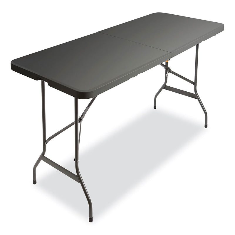 AbilityOne SKILCRAFT 30"W x 60"D Folding Table, Charcoal Gray (7110-01-702-5670)