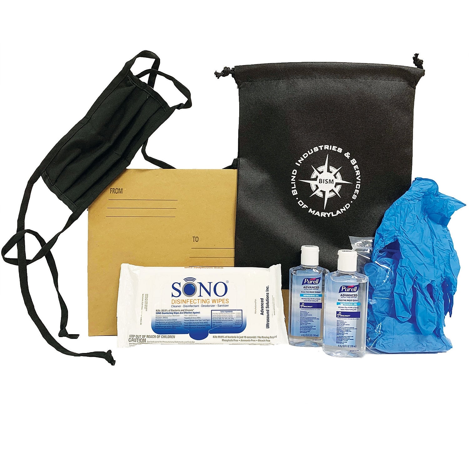 AbilityOne SKILCRAFT 50% Alcohol Employee Workstation Sanitizing Kit, 4 oz. (8530-01-702-8831)