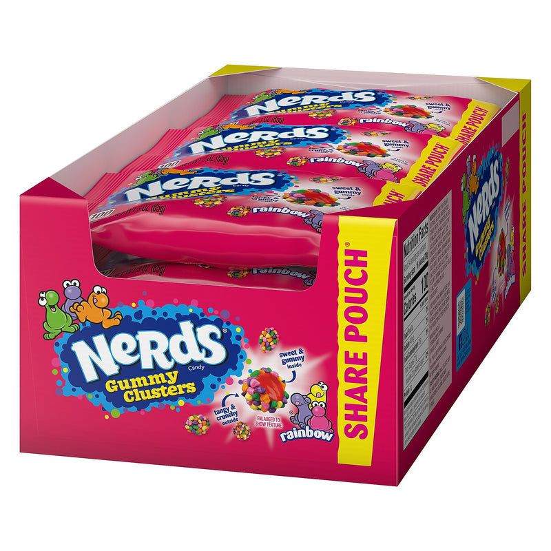 Nerds Rainbow Gummy Clusters Share Pack, 3 oz., 12/Pack (220-02360)