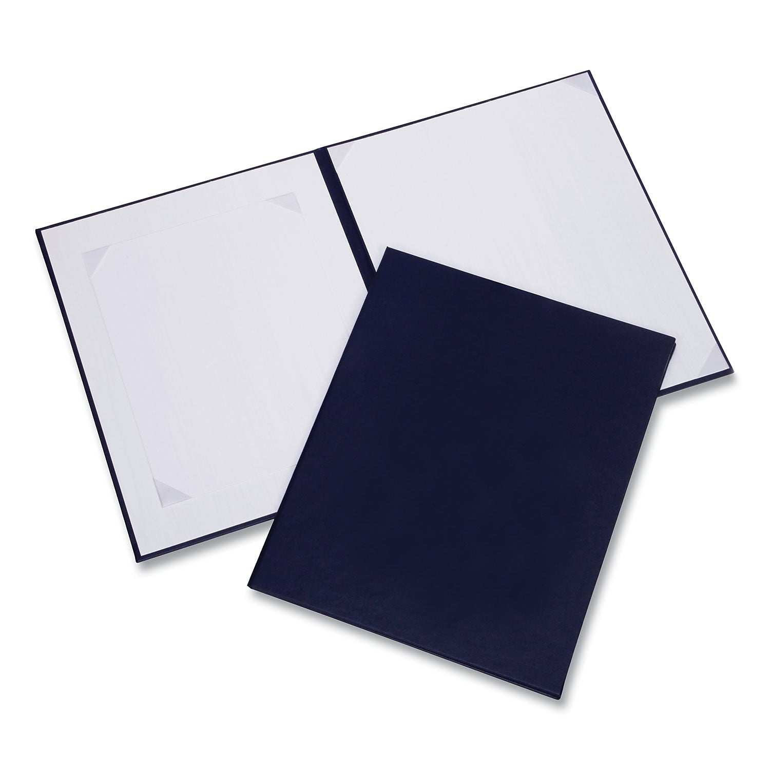AbilityOne SKILCRAFT Award Certificate Holder, 11.5" x 14.5", Navy Blue (7510-01-701-3509)
