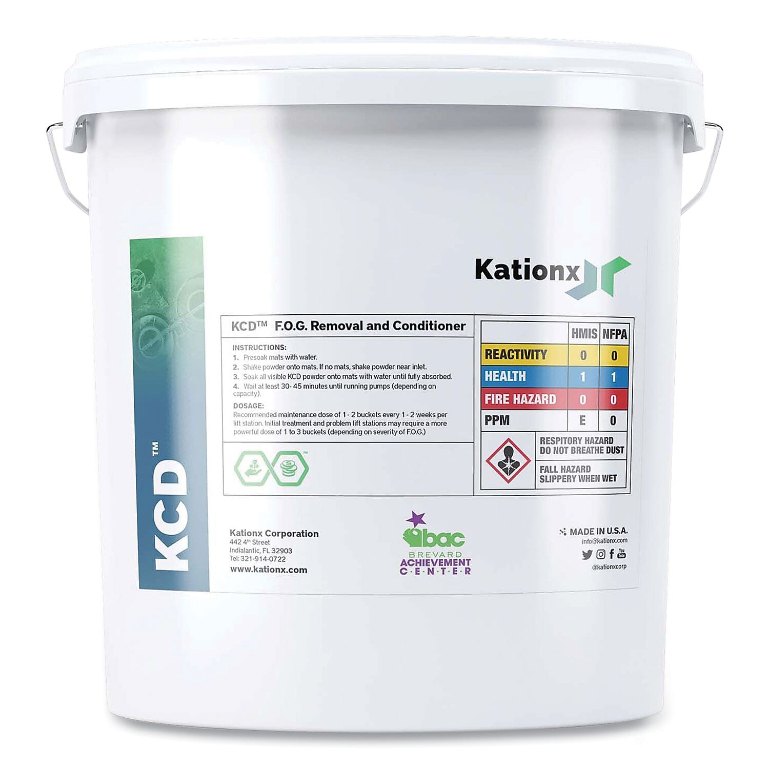 AbilityOne SKILCRAFT KCD Specialty Cleaner, Wastewater Lift Station Sewer Cleaner, 5 gal (7930-01-700-0768)