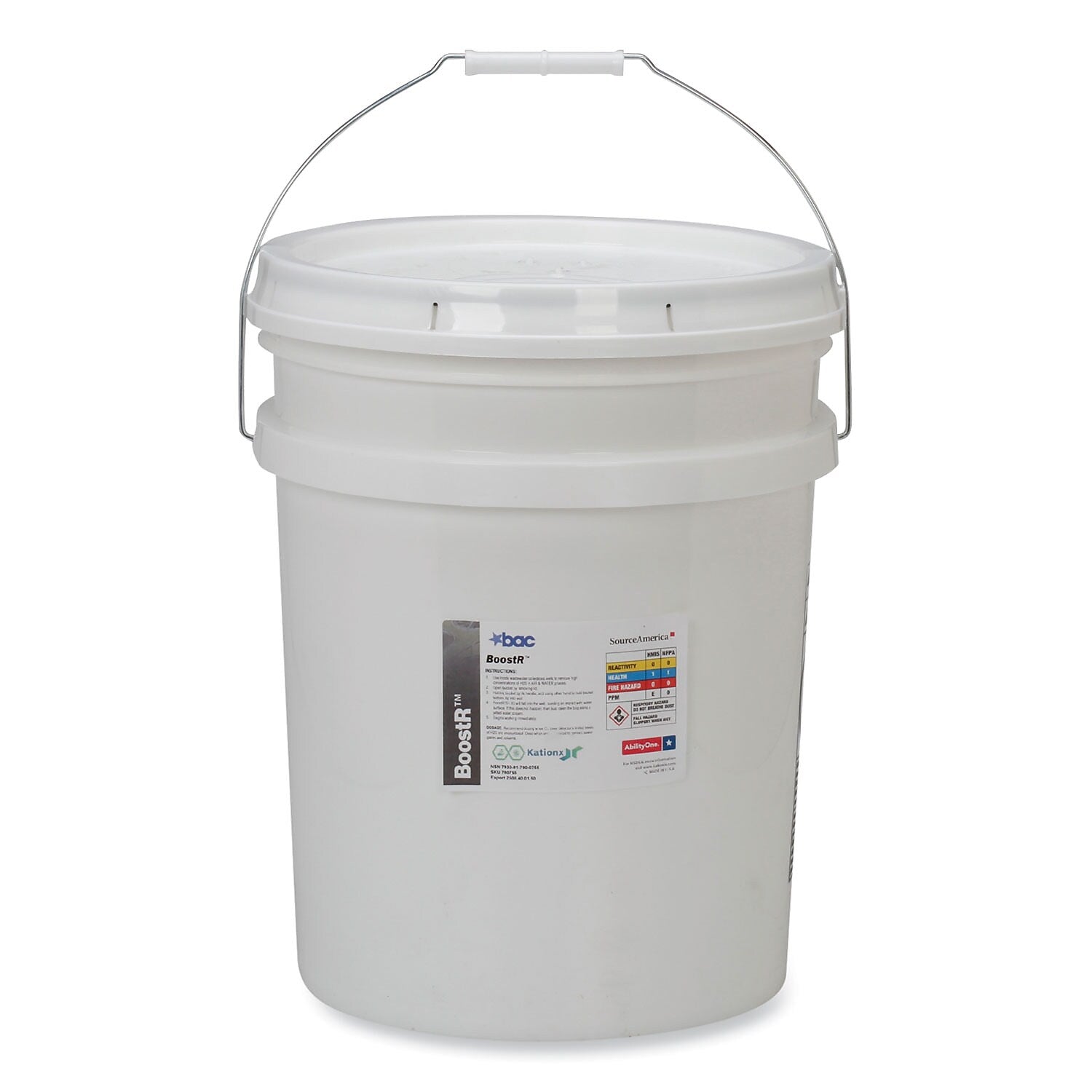 AbilityOne SKILCRAFT BoostR Specialty Cleaner, Toxic Gases and Vapors (VOCs) Remover, Unscented, 5 gal (7930-01-700-0755)