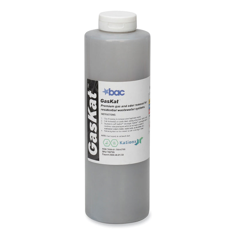 AbilityOne SKILCRAFT GasKat Specialty Cleaner, Odor and Toxic Gases Remover, Unscented, 24 oz Bottle, 12/Box (7930-01-700-0760)
