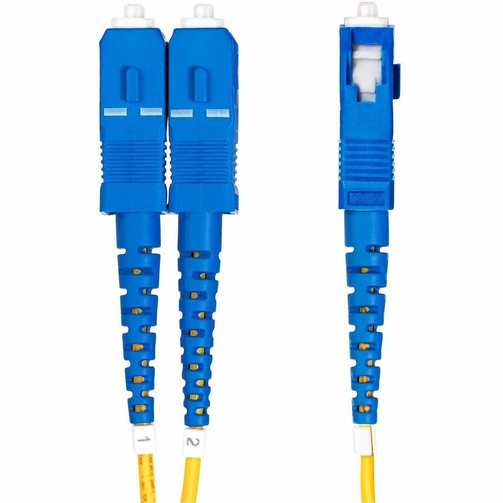 StarTech 49' LC Network to SC Network Networking Cable, Male, Yellow (SMLCSCOS215M)