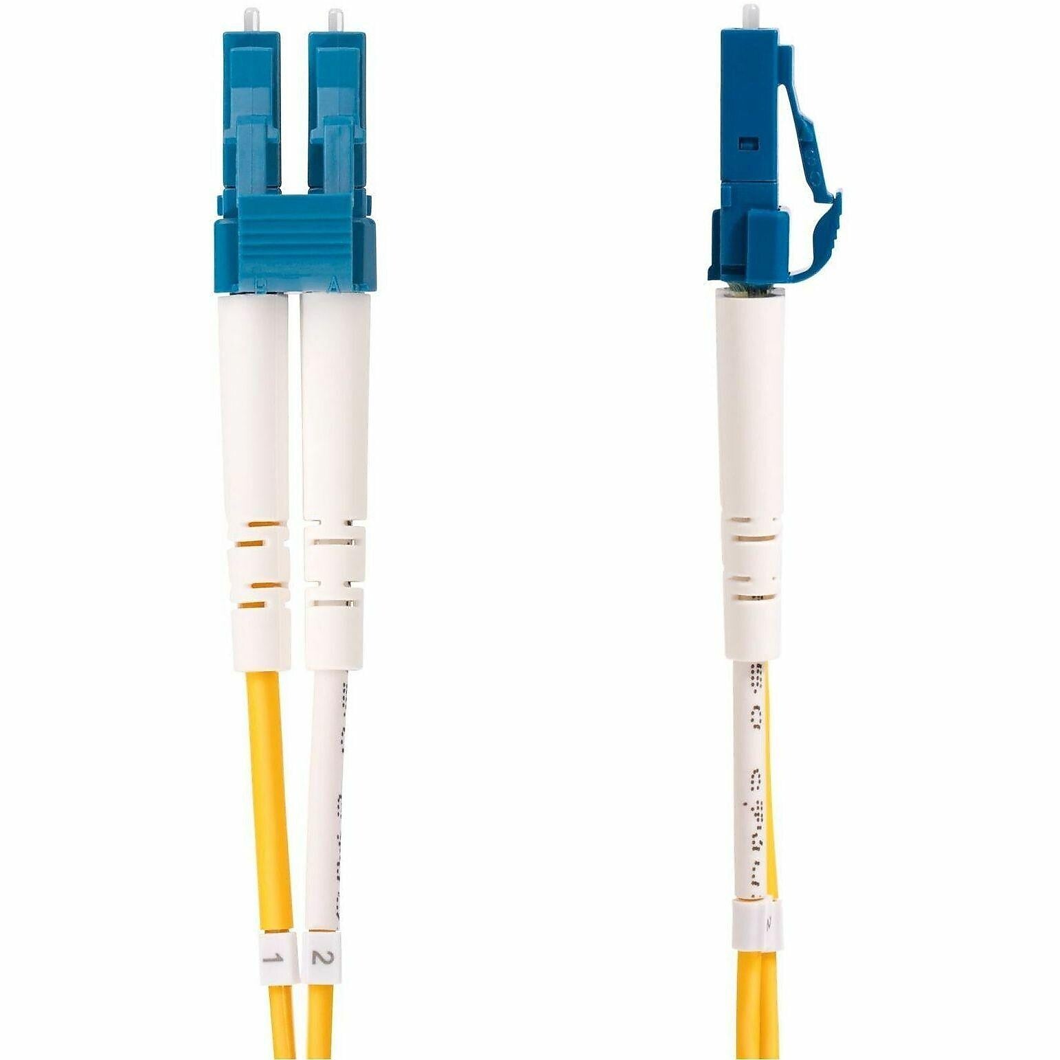 StarTech 32.8' LC Network to SC Network Networking Cable, Male, Yellow (SMLCSCOS210M)