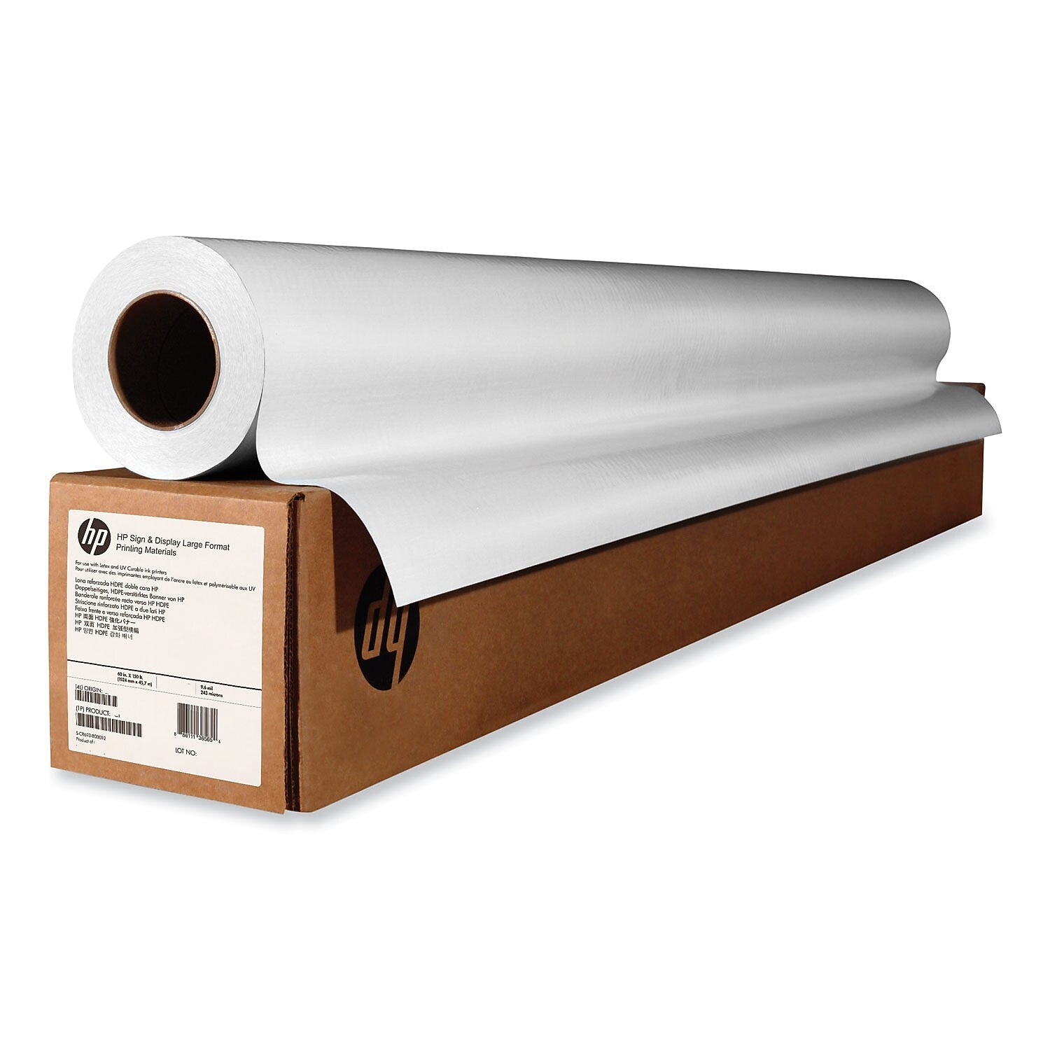 HP Wide Format Bond Paper Roll, 42" x 100', Matte Finish (HEW8SU06A)