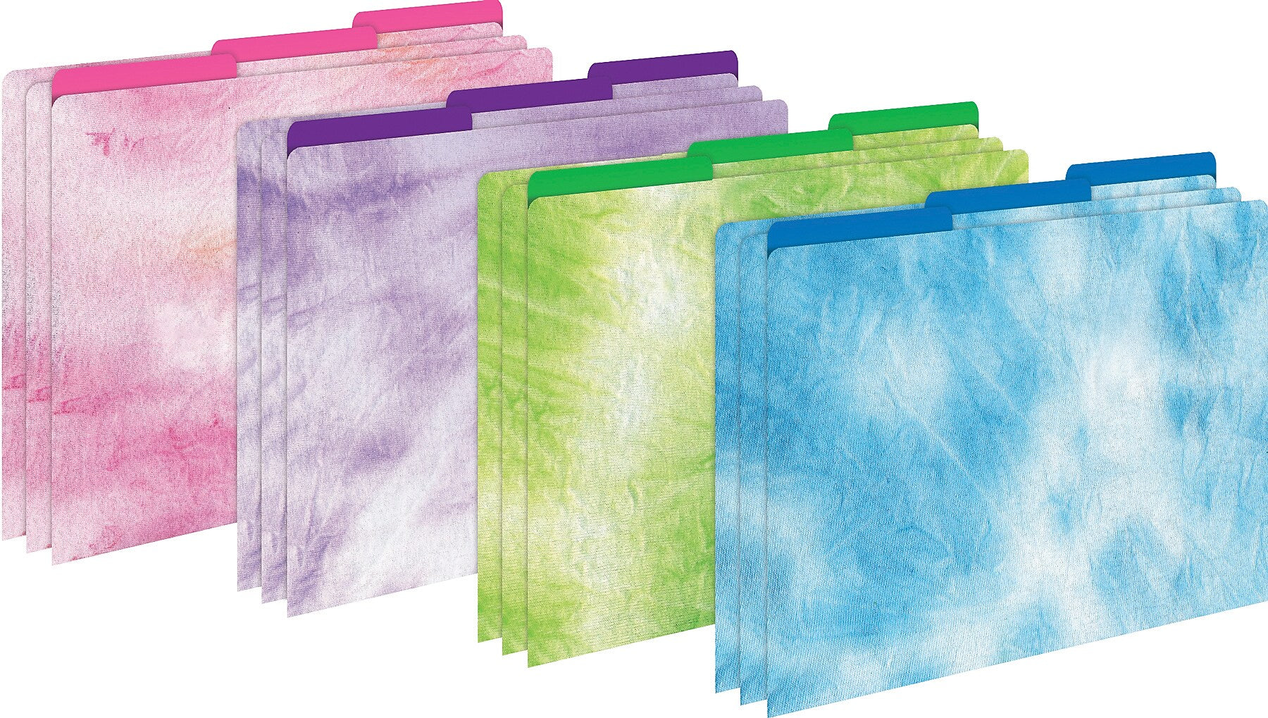 Barker Creek Pink Ombré File Folder, 1/3-Cut Tab, Letter Size, Assorted Colors, 107/Set (158)