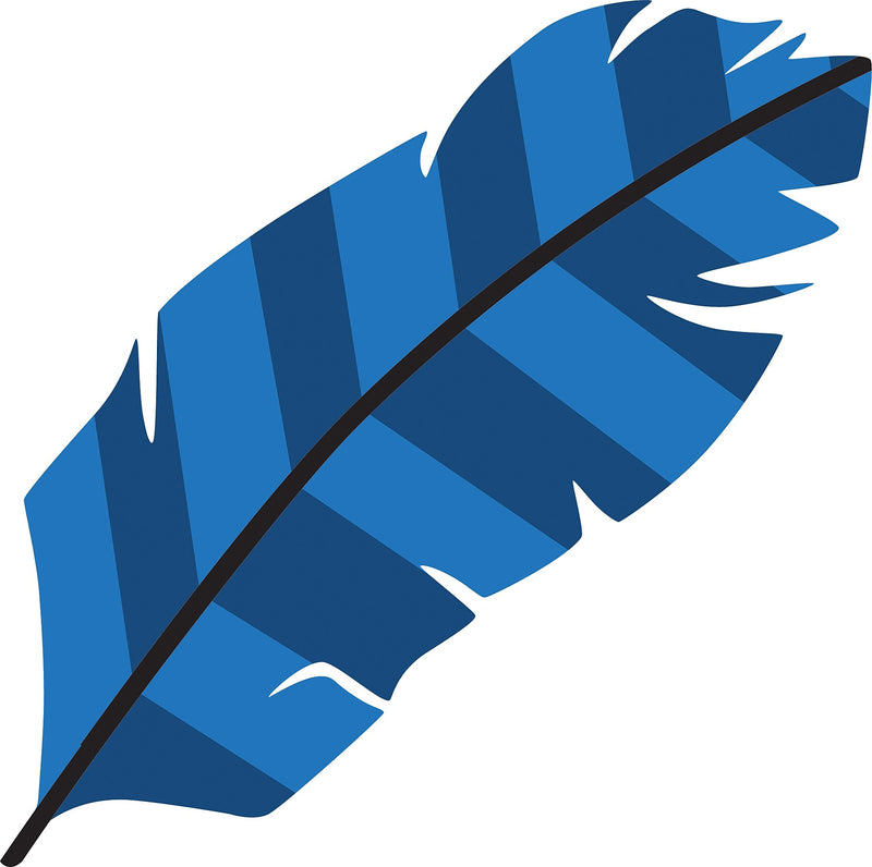 Barker Creek Bohemian Feathers Double-Sided Accents, Multi-Design Set, 36/Set (2221)