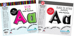 Barker Creek Neon & Black Tie Affair  4" Letters and Numbers, Multicolored, 510/Pack (4431)