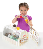Melissa & Doug Wooden Scoop & Serve Ice Cream Counter, 4/Pack (9286)