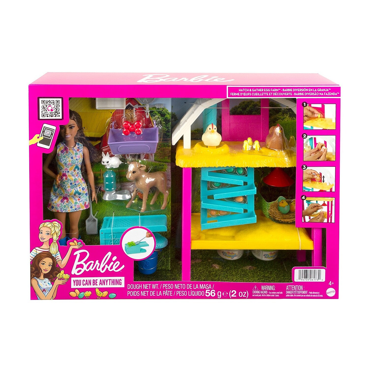 Mattel Barbie Hatch & Gather Egg Farm playset (HGY88)
